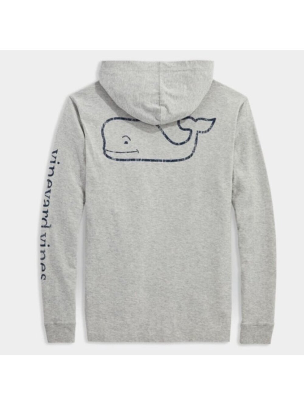 Vineyard Vines Mens Whale Double Sided Pullover Hoodie Size Medium Gray SP NWOT